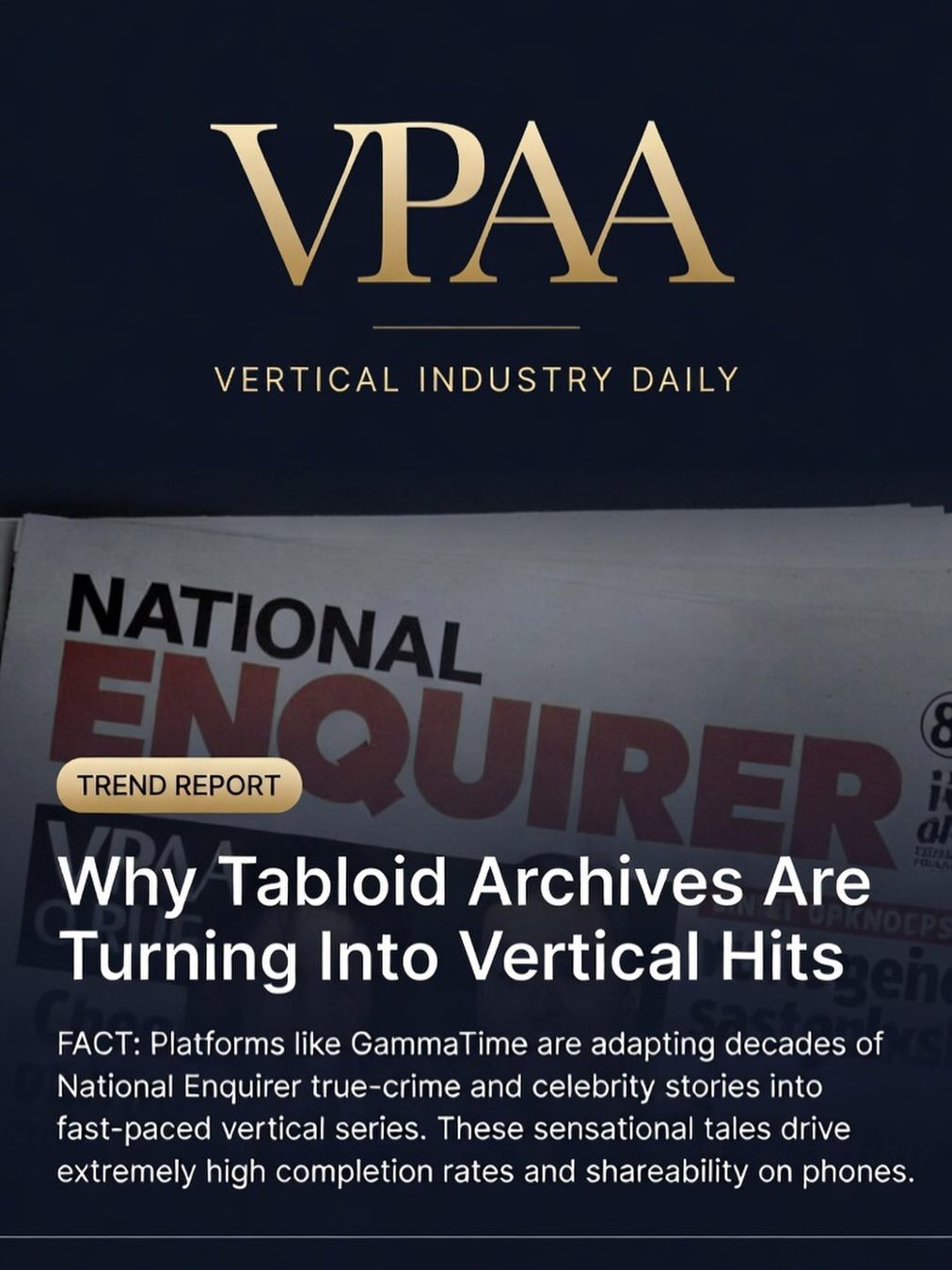 National Enquirer Archives Become Vertical True-Crime Microdramas